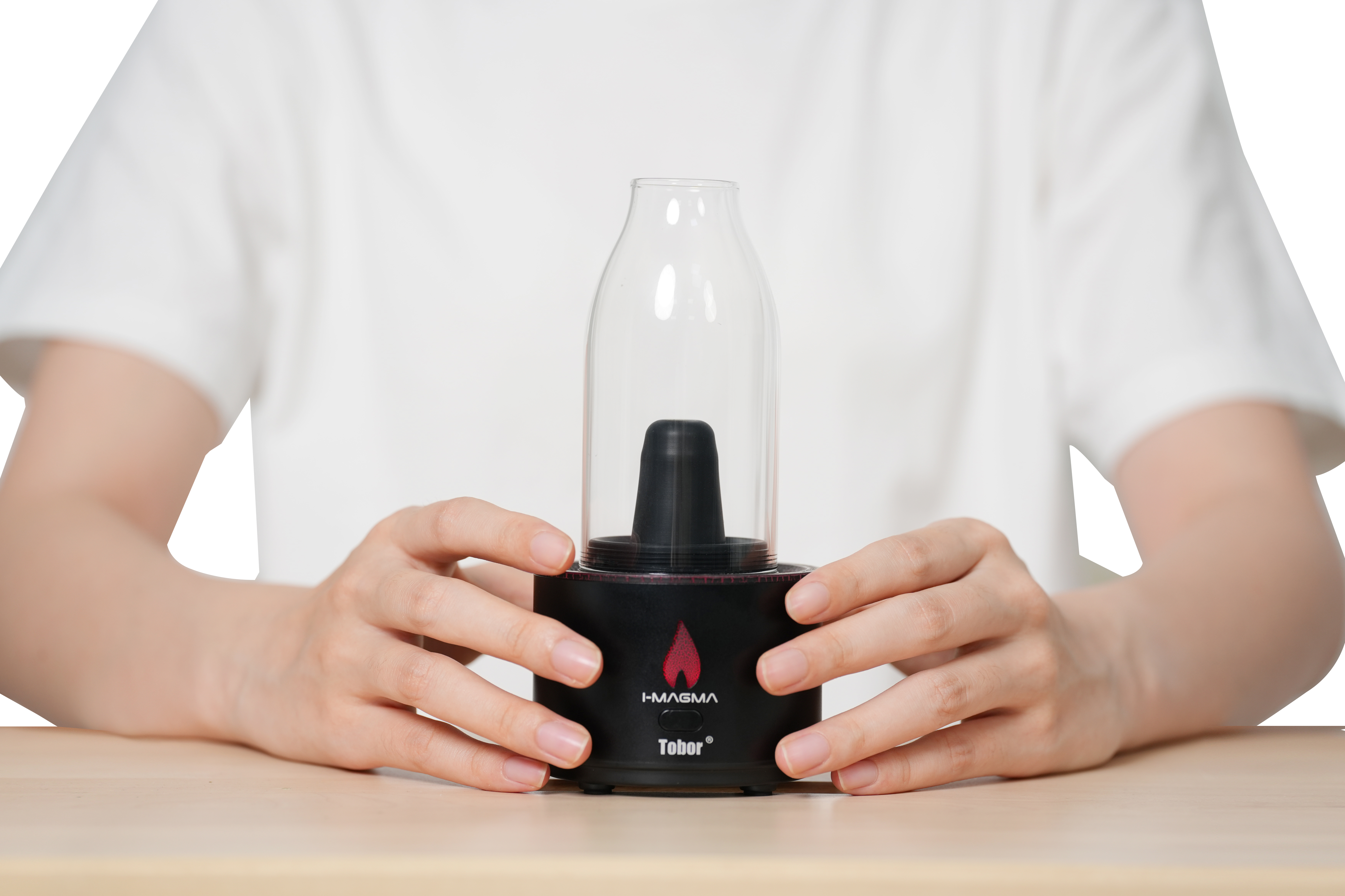 I-MAGMA:Tobor I-Magma 2 in 1 Table Electric Dab Rig & Thick Oil Vaporizer Kit, 1600mAh Rechargeable Battery, Smart Temperature Control, Compatible with Wax Concentrates, Herbal & 510 Cartridge, 4 Color Light Modes Portable Aromatherapy Diffuser for H - ORIX