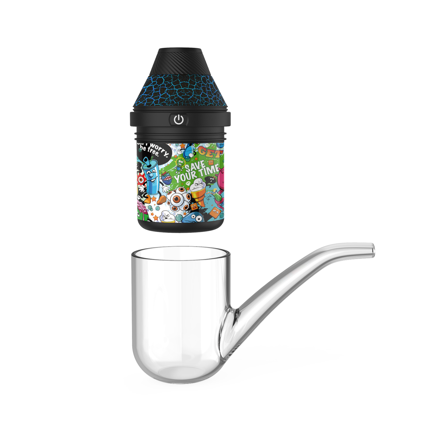 LAVA：LAVA Wax Vaporizer with Unique Penguin Design, 1000mAh Battery, 4 Heat Temperature Settings 260°C-330°C with LED Light Indicator, Advanced 3D Heating Tech, Fast USB-C Charging Portable Wax Concentrate Vaporizer Kit - ORIX