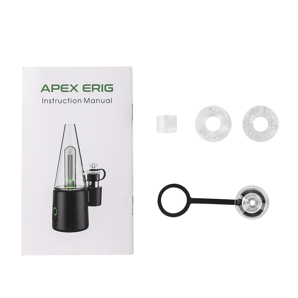 Apex E-Rig 4000mAh Real Temperature Control Electric Dab Rig, 4 Temperature Modes Adjustable, Portable Smart Vaporizer Kit for Wax Concentrate, Dry Herb & Essential Oil, Upgraded Tabletop Air Diffuser for Home Office Travel Use - ORIX