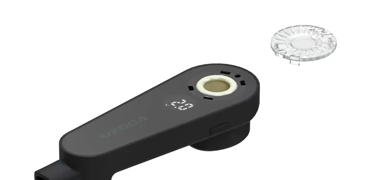 VOOZR Spark Rechargeable Disposable Dab Pen, 0.5ml Closed Wax Device with Quartz Heating, 460mAh Rechargeable Battery, Smart Display Screen Showing Time Voltage & Power Quantity, Portable Easy Carry Disposable Wax Pen for concentrates - ORIX