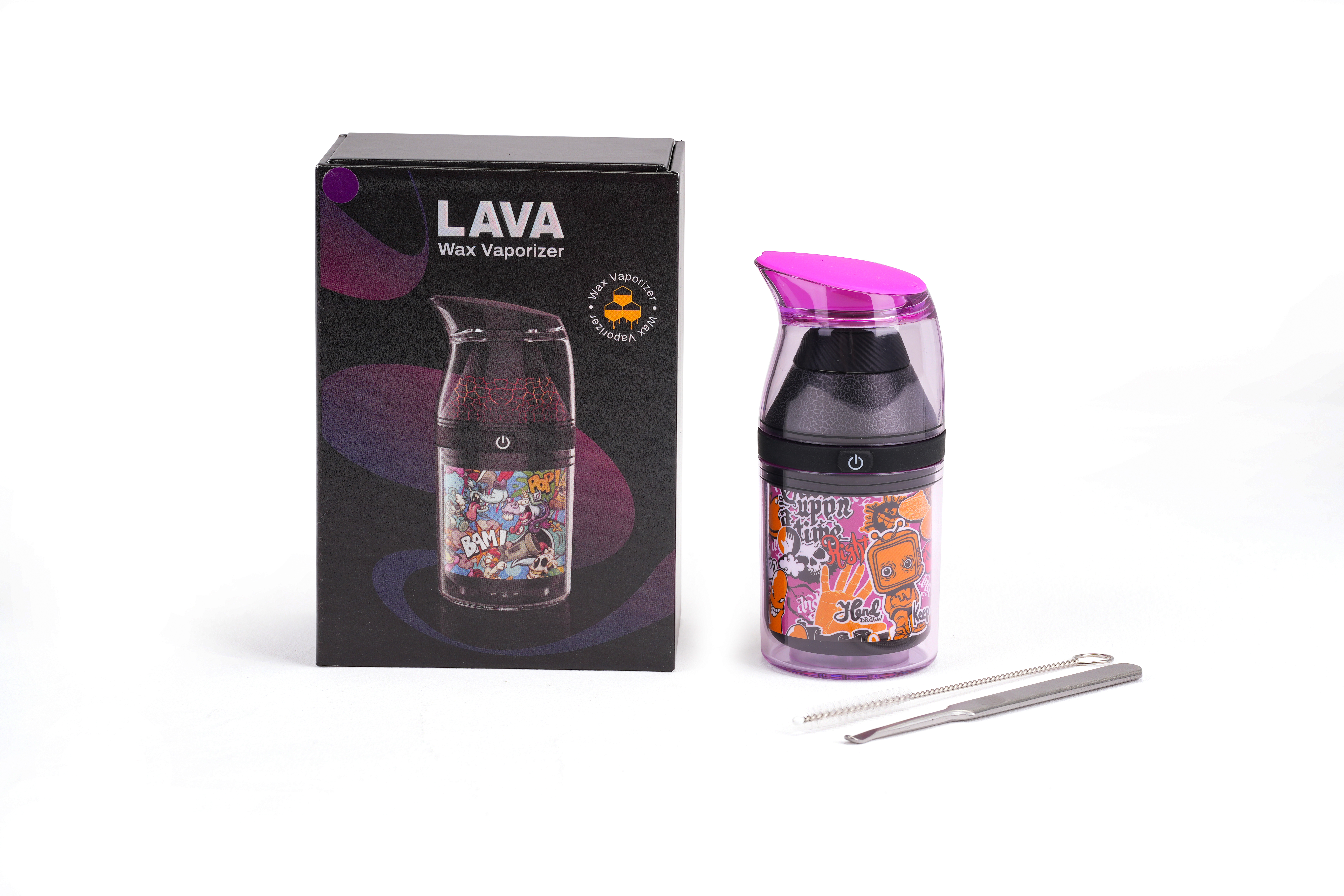 LAVA：LAVA Wax Vaporizer with Unique Penguin Design, 1000mAh Battery, 4 Heat Temperature Settings 260°C-330°C with LED Light Indicator, Advanced 3D Heating Tech, Fast USB-C Charging Portable Wax Concentrate Vaporizer Kit - ORIX