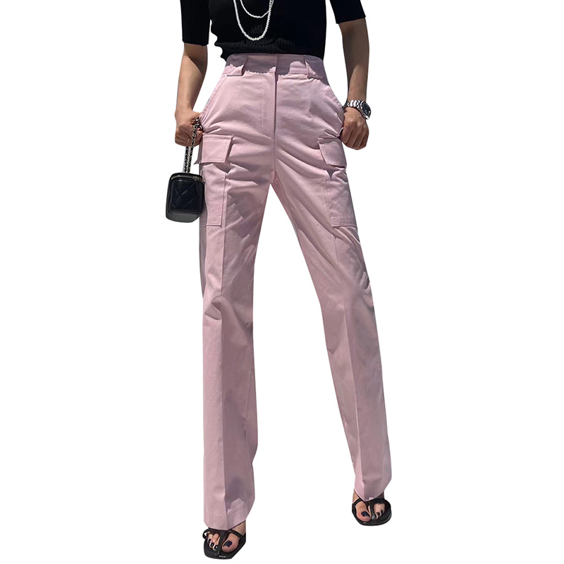 Women’s Pants Casual High Waist Minimalist Straight Pants For Ladies 2024New