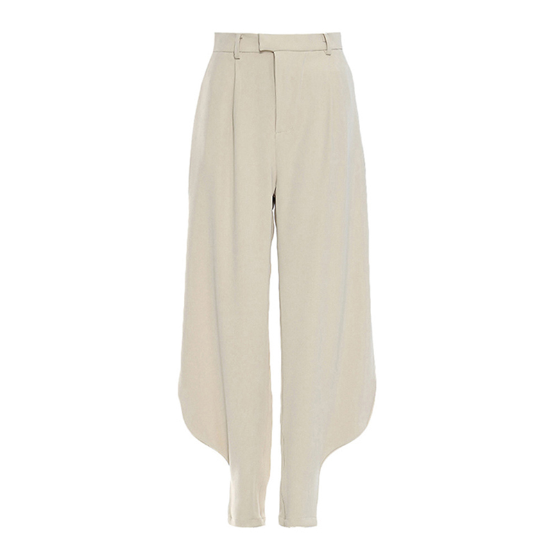 Hot Sale Pant Cotton Material Solid Color High Waist Trouser Pants For Women