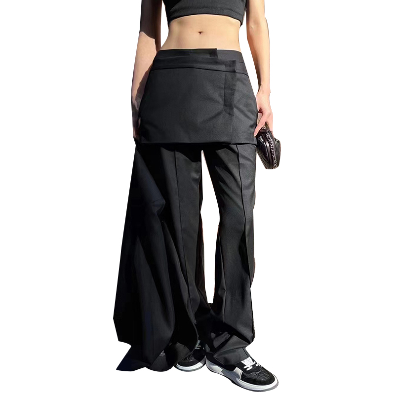 High Quality Cotton High Waist Patchwork Skirt Shorts Long Pants For Women
