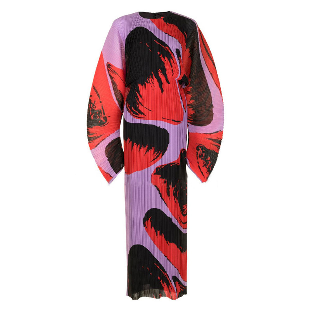 Spring Summer New Style Casual Hit Color Print Ladies Fashion Women Dress Dresses