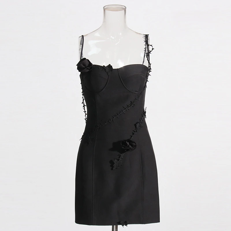 High Quality Square Collar Sleeveless Women Mini Dresses White Mini Dress