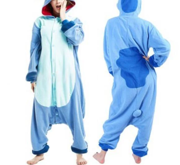 Stitch Cartoon Animal Onesie Pajamas