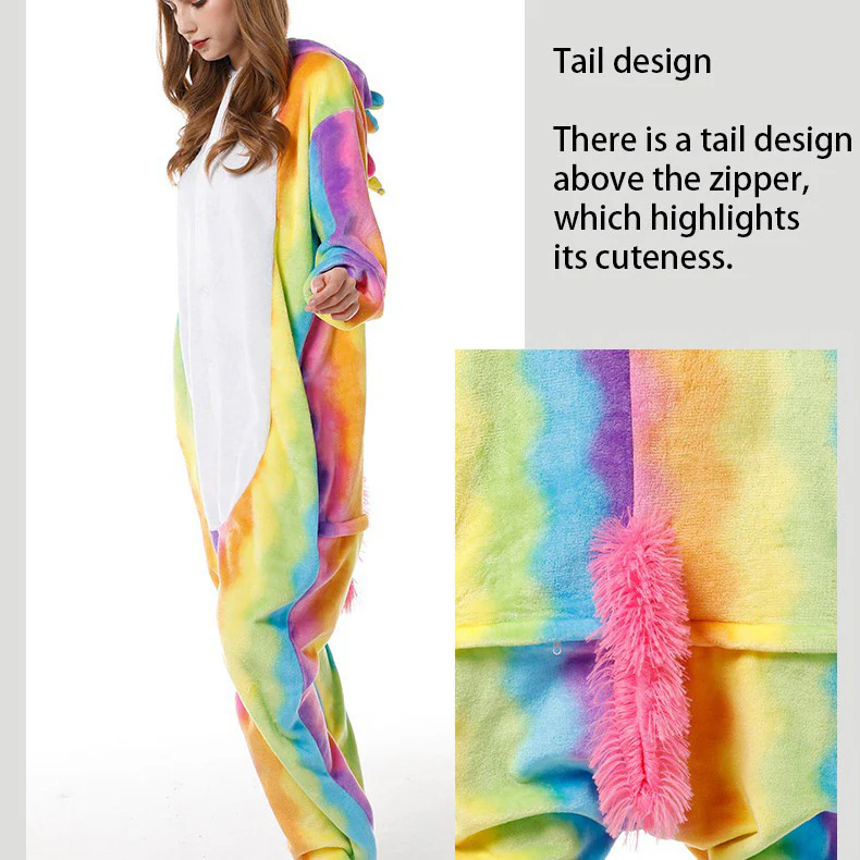Cartoon Rainbow Pegasus Pajama Onesie