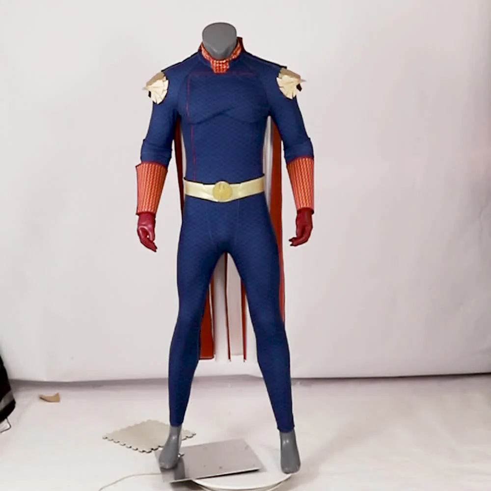 Homelander Costume Jumpsuit Super Villain Cosplay