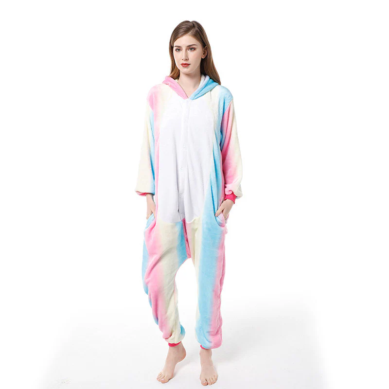 Cartoon Rainbow Pegasus Pajama Onesie