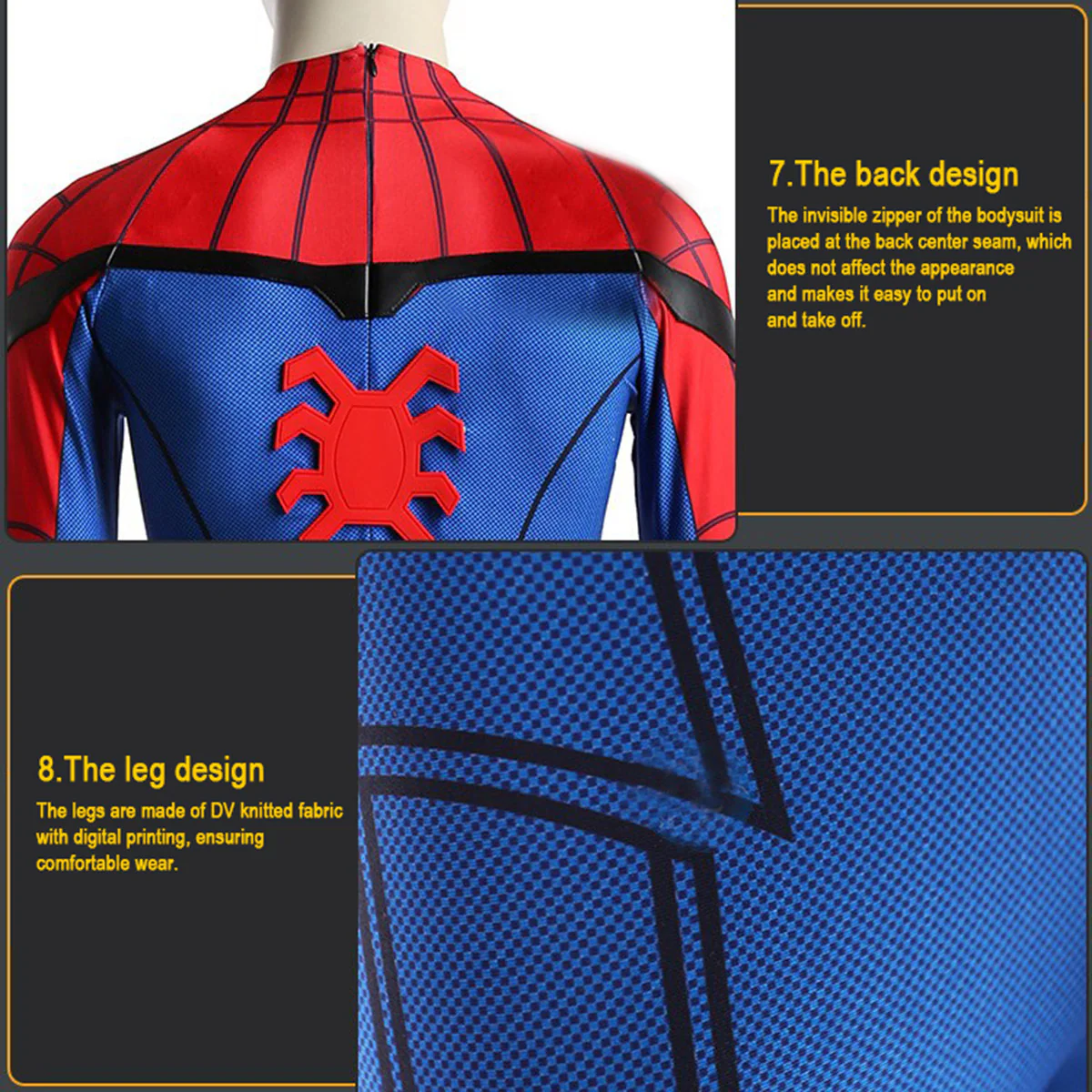 Spider-Man Deluxe Full Bodysuit Halloween Costume