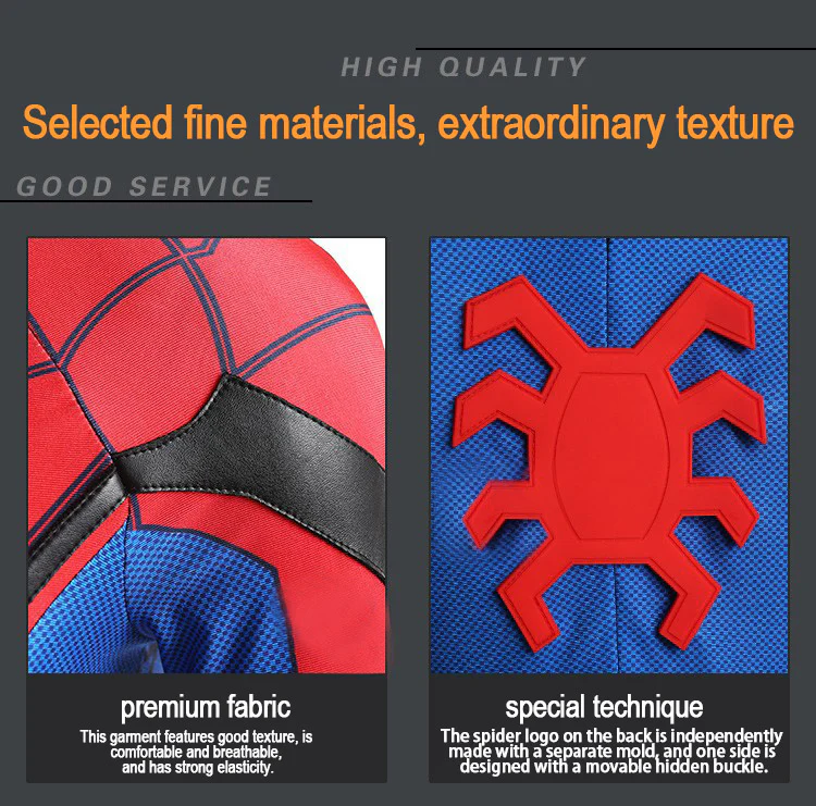 Spider-Man Deluxe Full Bodysuit Halloween Costume