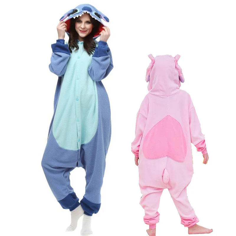 Stitch Cartoon Animal Onesie Pajamas