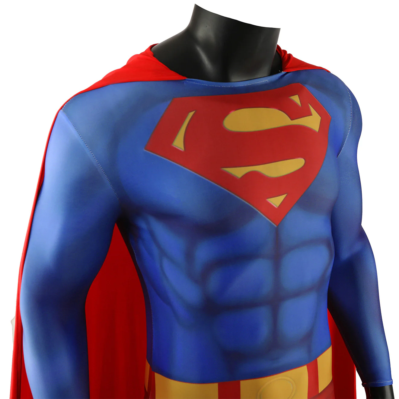 Superman Cosplay Jumpsuit Cloak Cos Bodysuit