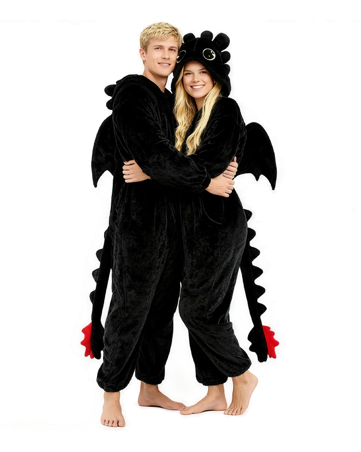Black Dragon Adult Animal Onesie Pajamas