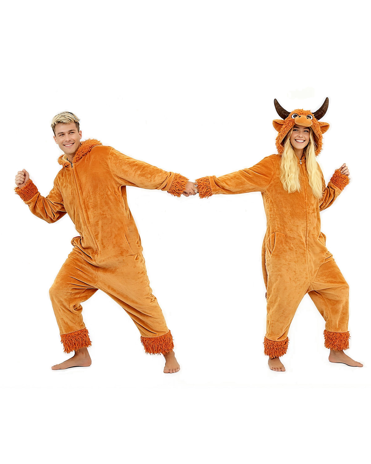 Yellow Cow Adult Animal Onesie Pajamas