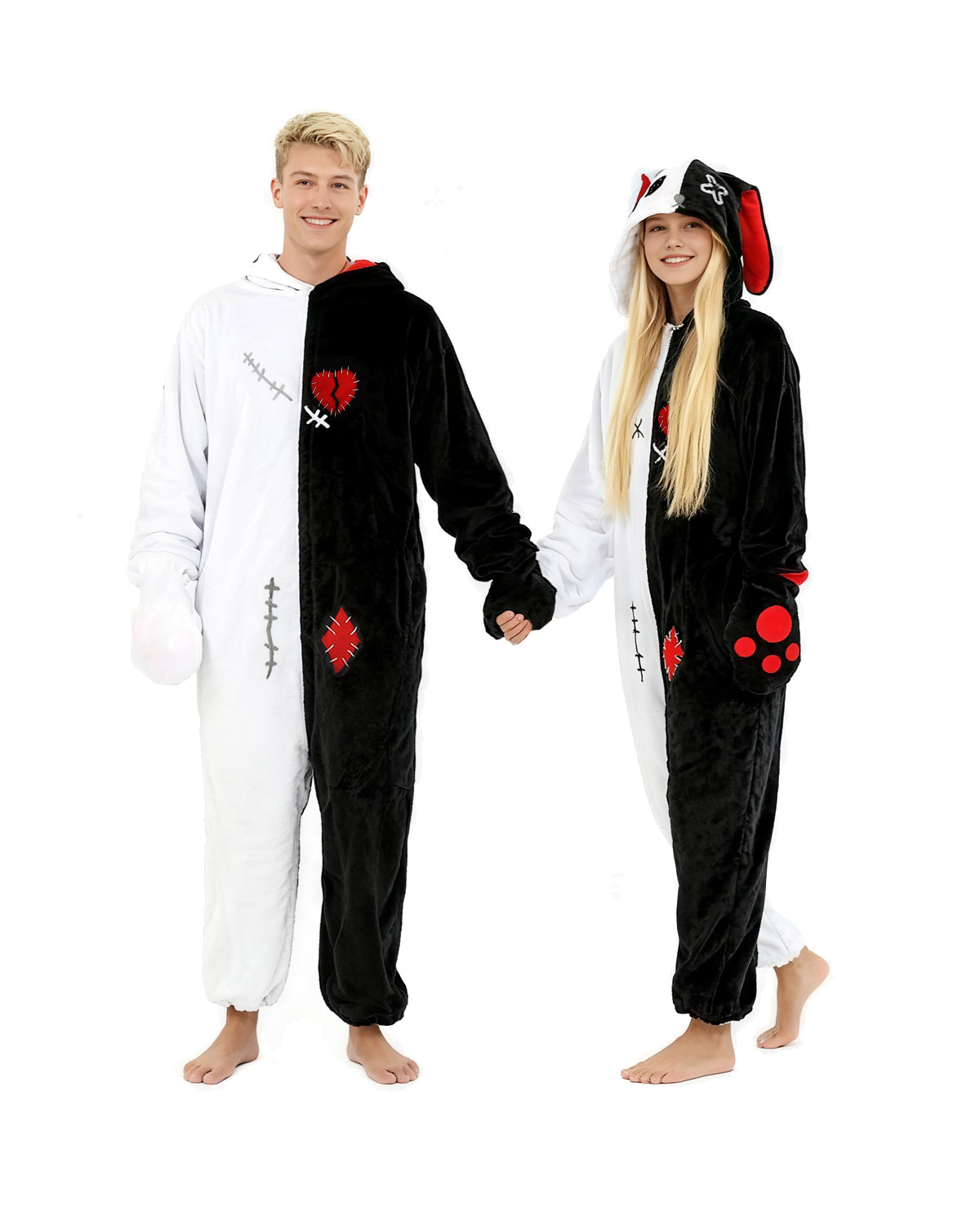 Gothic Bunny Adult Animal Onesie Pajamas