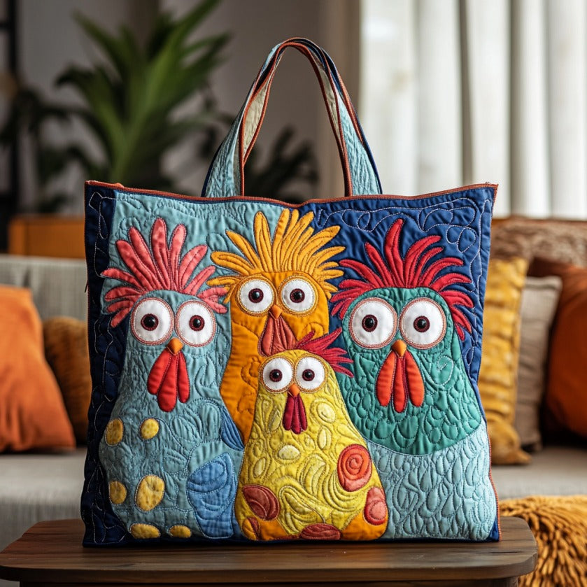 Clucksters XR3009011CL Quilted Tote Bag - Giftroza