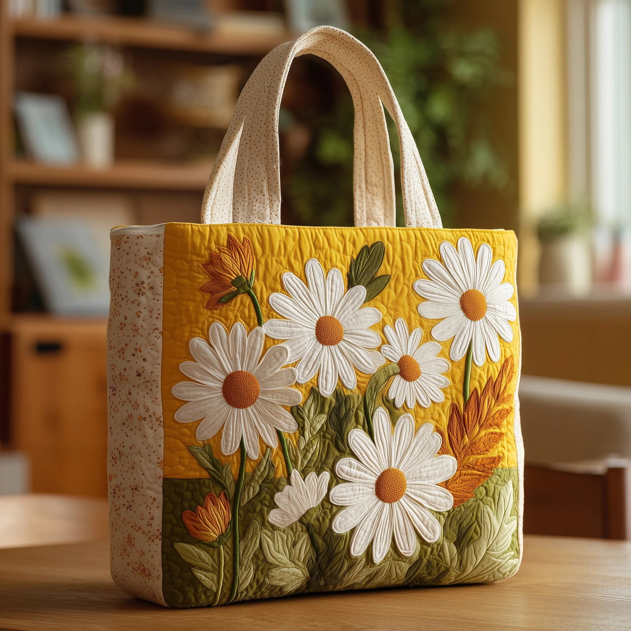 Wild Flower Quilted Tote Bag GFTONT1438 - Giftroza