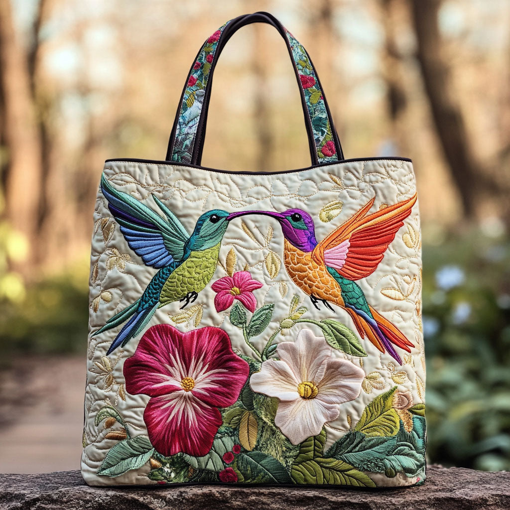 Pure Hummingbird  Quilted Tote Bag - Giftroza