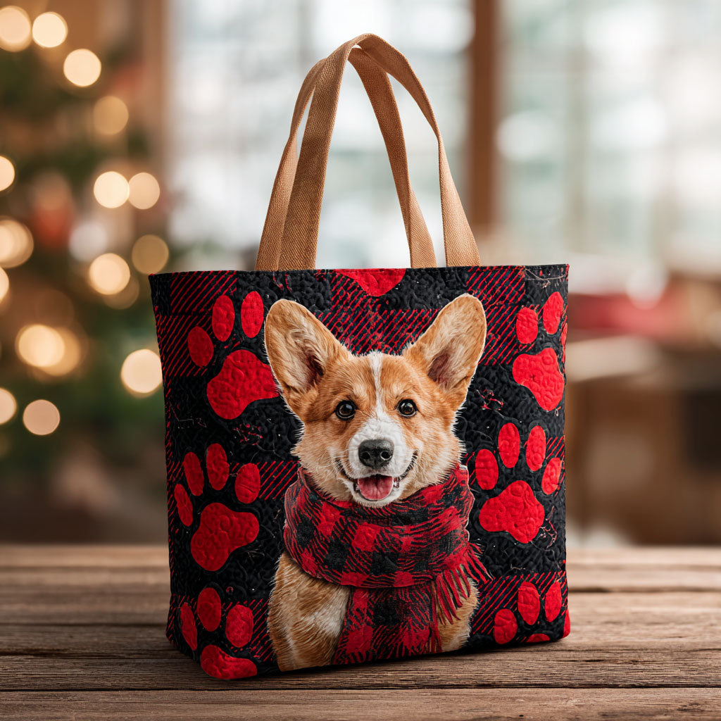 Corgi Paw CW0310009CL Quilted Tote Bag - Giftroza