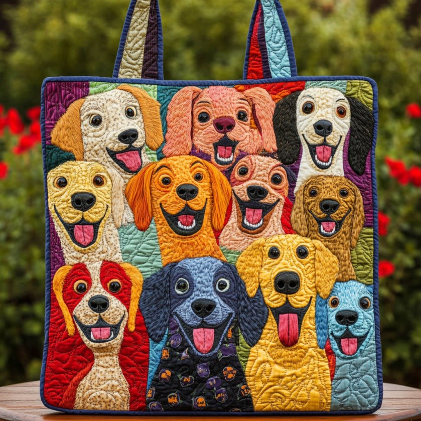 Playful Puppy XR0210013CL Quilted Tote Bag - Giftroza