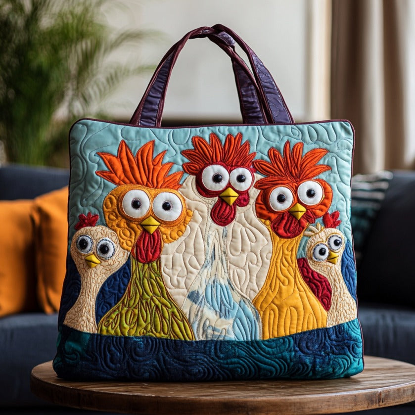 Clucky Fun XR3009005CL Quilted Tote Bag - Giftroza