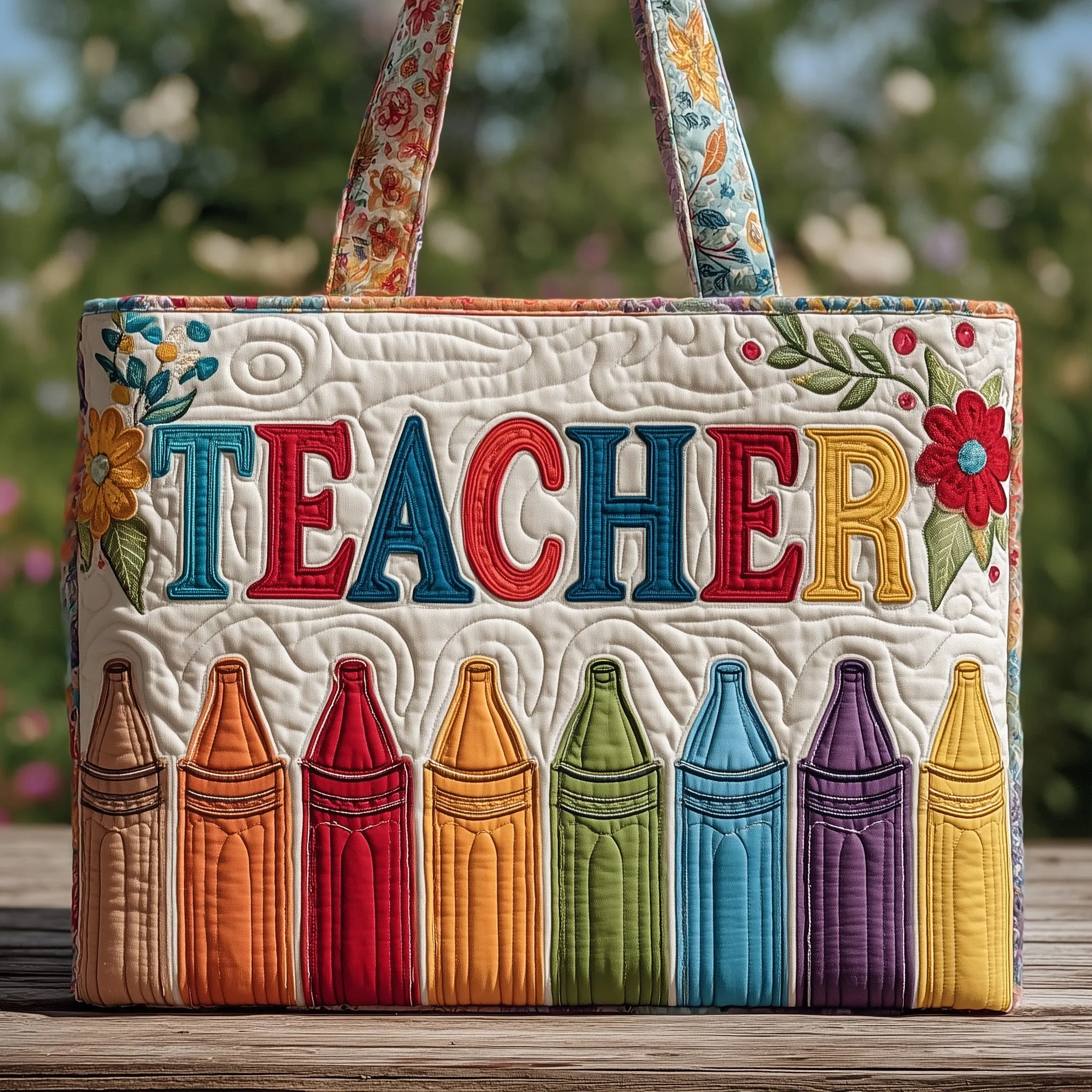 Teacher Quilted Tote Bag GFTOTP9080 - Giftroza