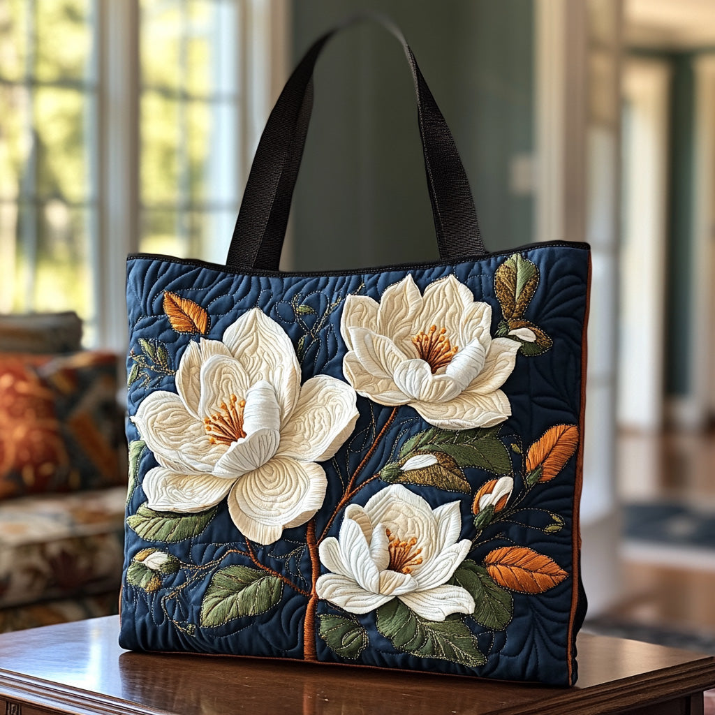 Sweet Magnolia Quilted Tote Bag - Giftroza