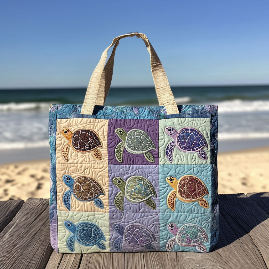 Turtle Quilted Tote Bag - Giftroza