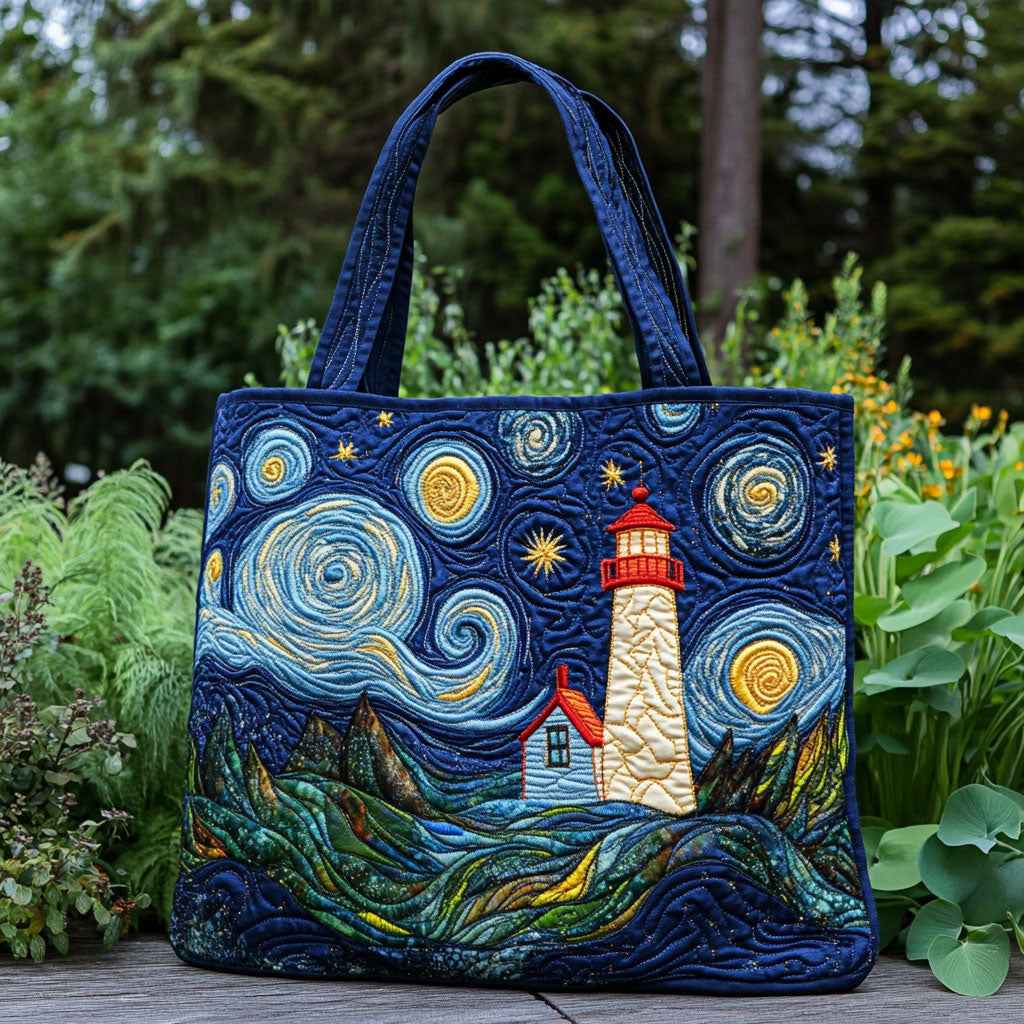 Dreamwave Lighthouse Quilted Tote Bag - Giftroza