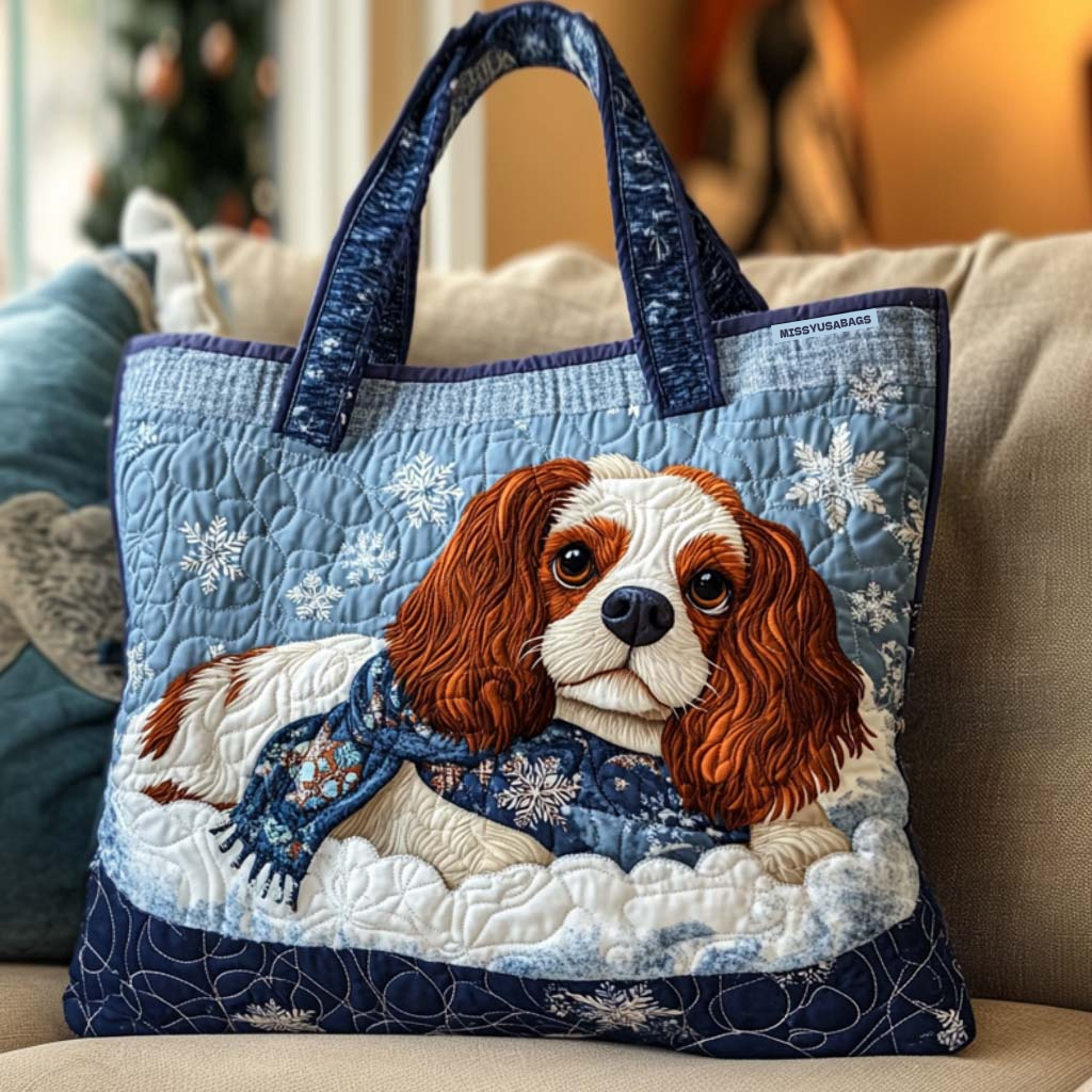 Cavalier King Charles Spaniel Quilted Tote Bag - Giftroza