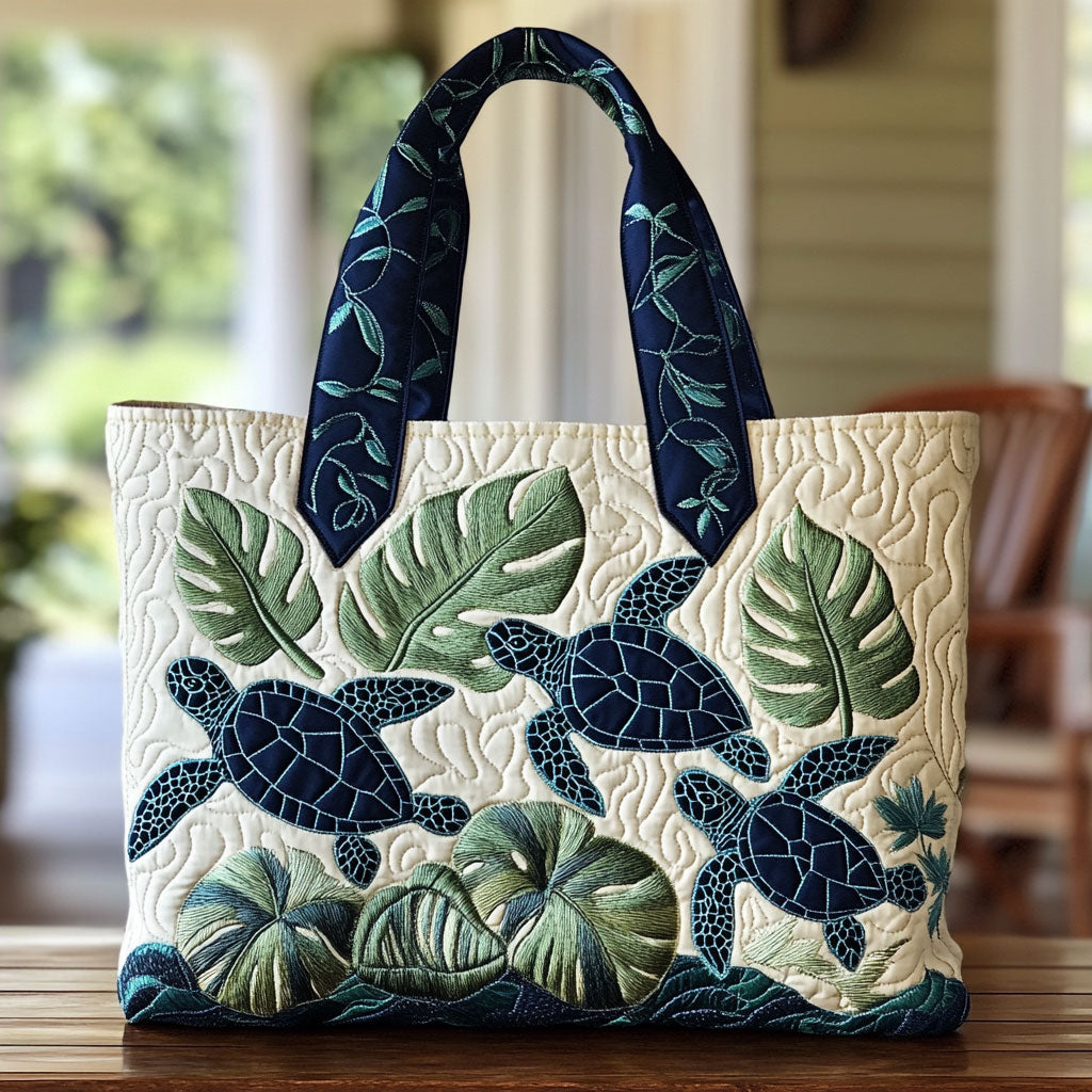 Sea Turtle Grace CW2409018CL Quilted Tote Bag - Giftroza