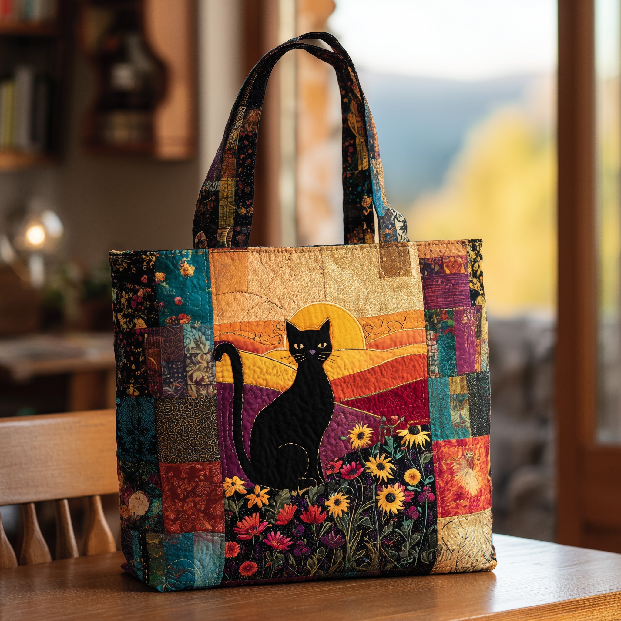Loved Cat in Heaven Quilted Tote Bag GFTOTL4136 - Giftroza