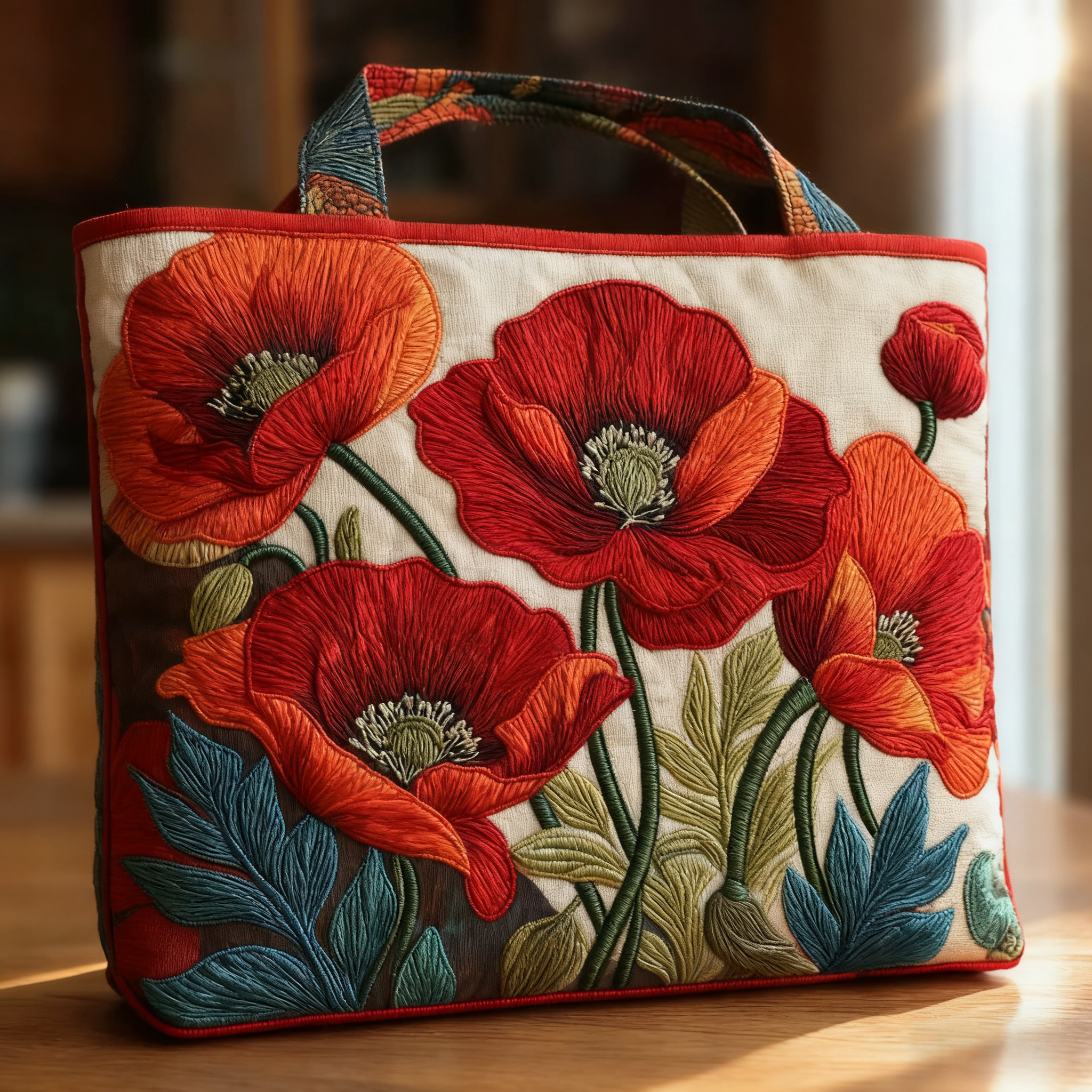 Poppy Quilted Tote Bag GFTOMA2518 - Giftroza