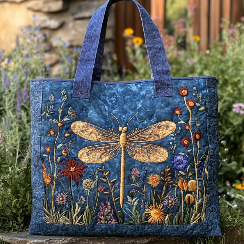 Golden Dragonfly XR2509010CL Quilted Tote Bag - Giftroza