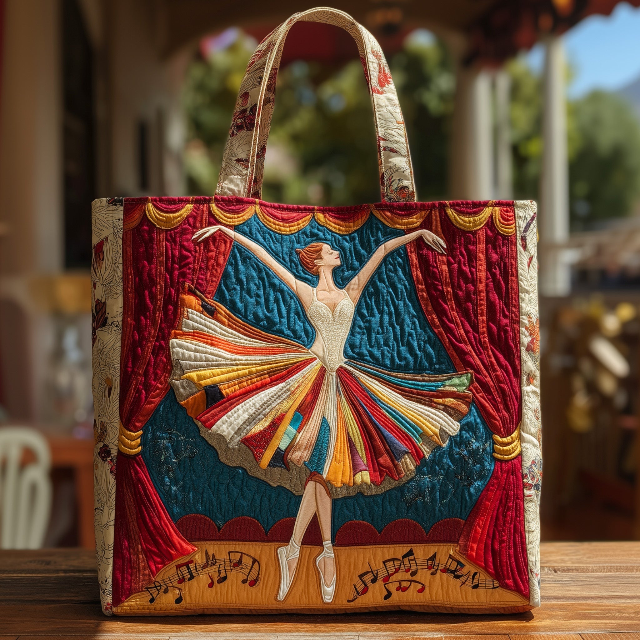 Elegant Ballerina Quilted Tote Bag - Giftroza