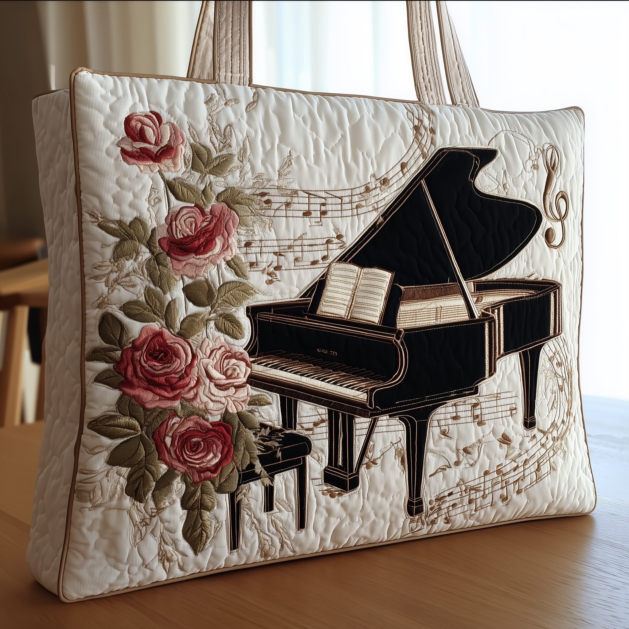 Grand Piano Quilted Tote Bag GFTONT2049 - Giftroza