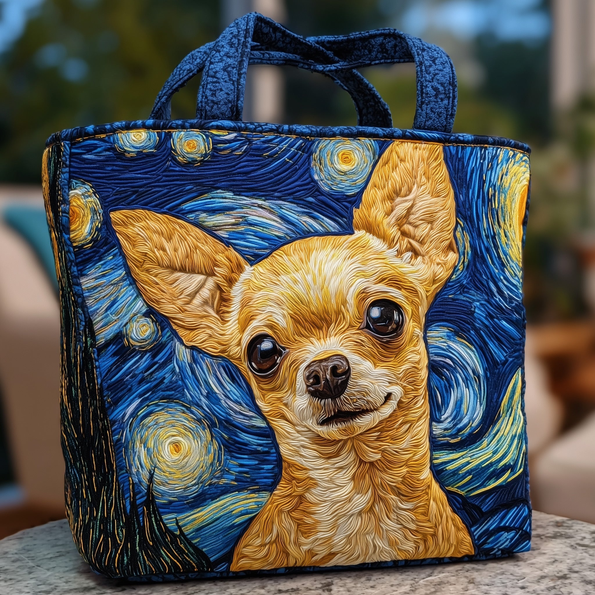 Dreamy Chihuahua Quilted Tote Bag GFTONT2658 - Giftroza