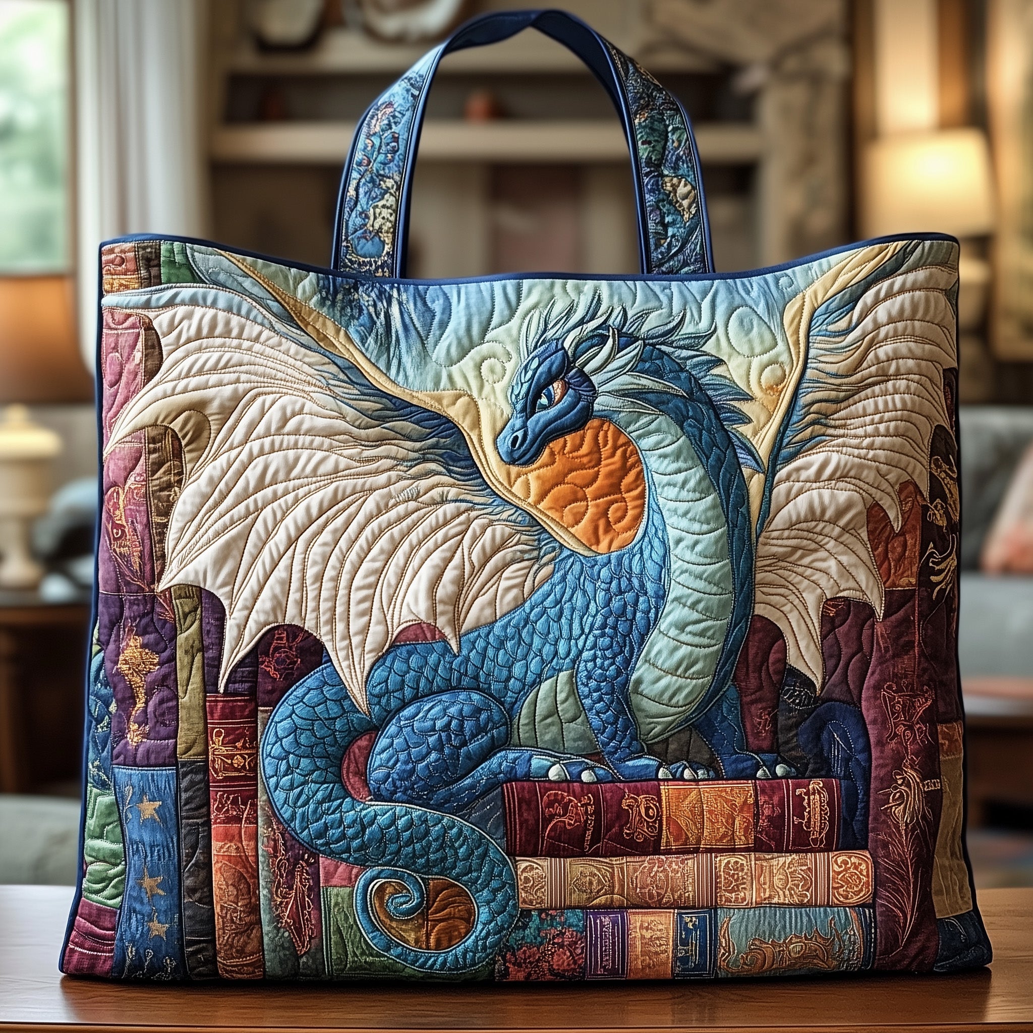 Dragon Quilted Tote Bag GFTONL4879 - Giftroza