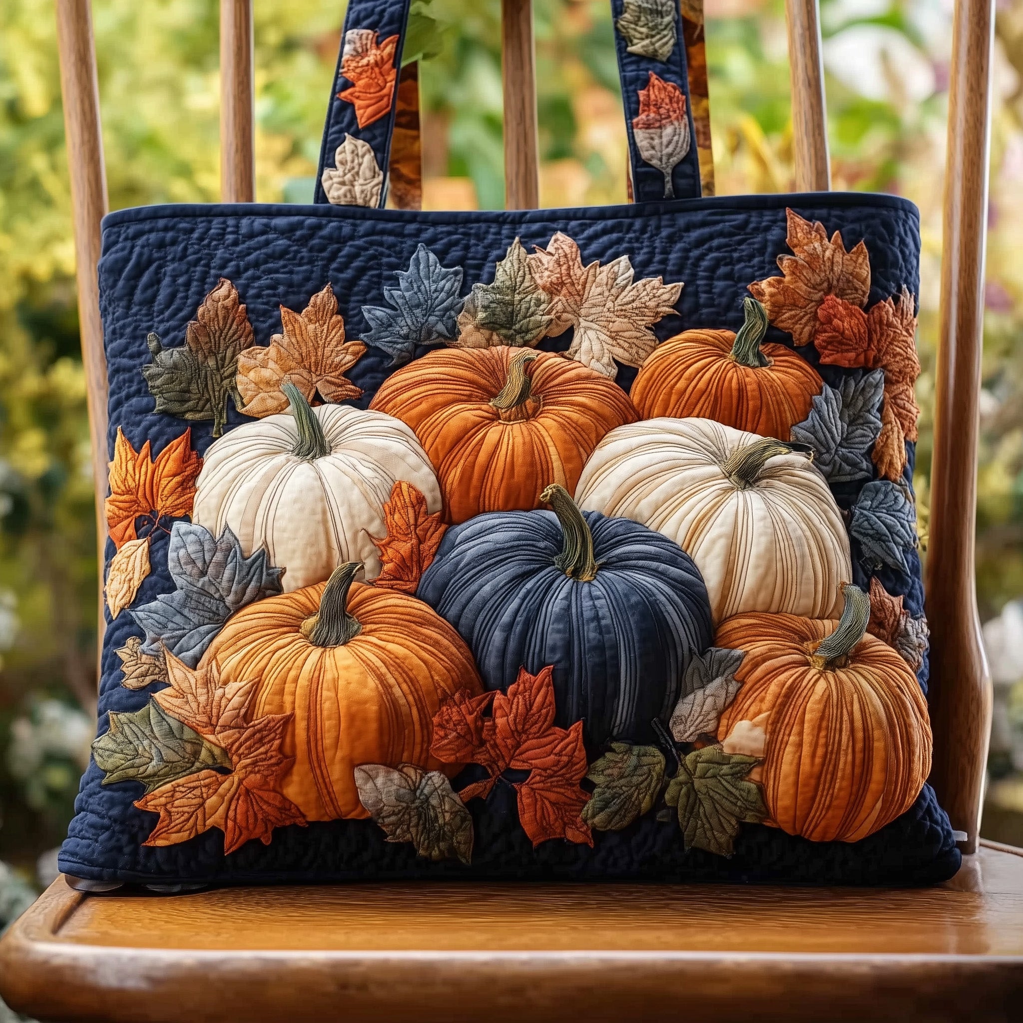 Pumpkin Season Quilted Tote Bag GFTOTL4447 - Giftroza