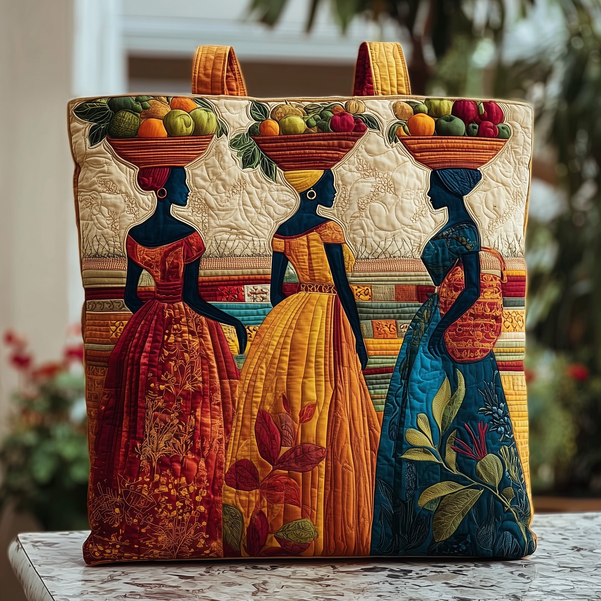 Golden Queens Quilted Tote Bag GFTOMA1619 - Giftroza