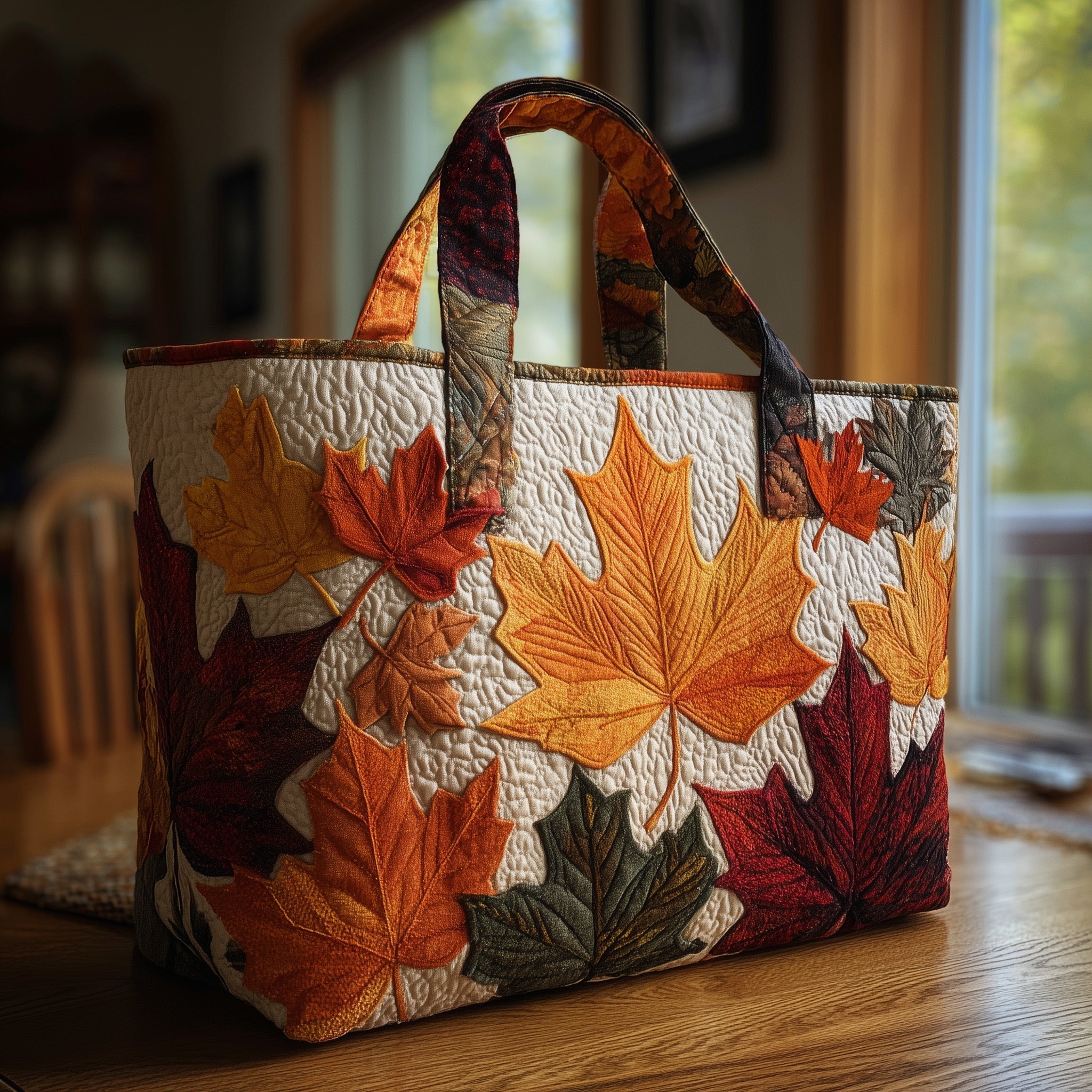 Autumn Leaves Quilted Tote Bag GFTONT1773 - Giftroza