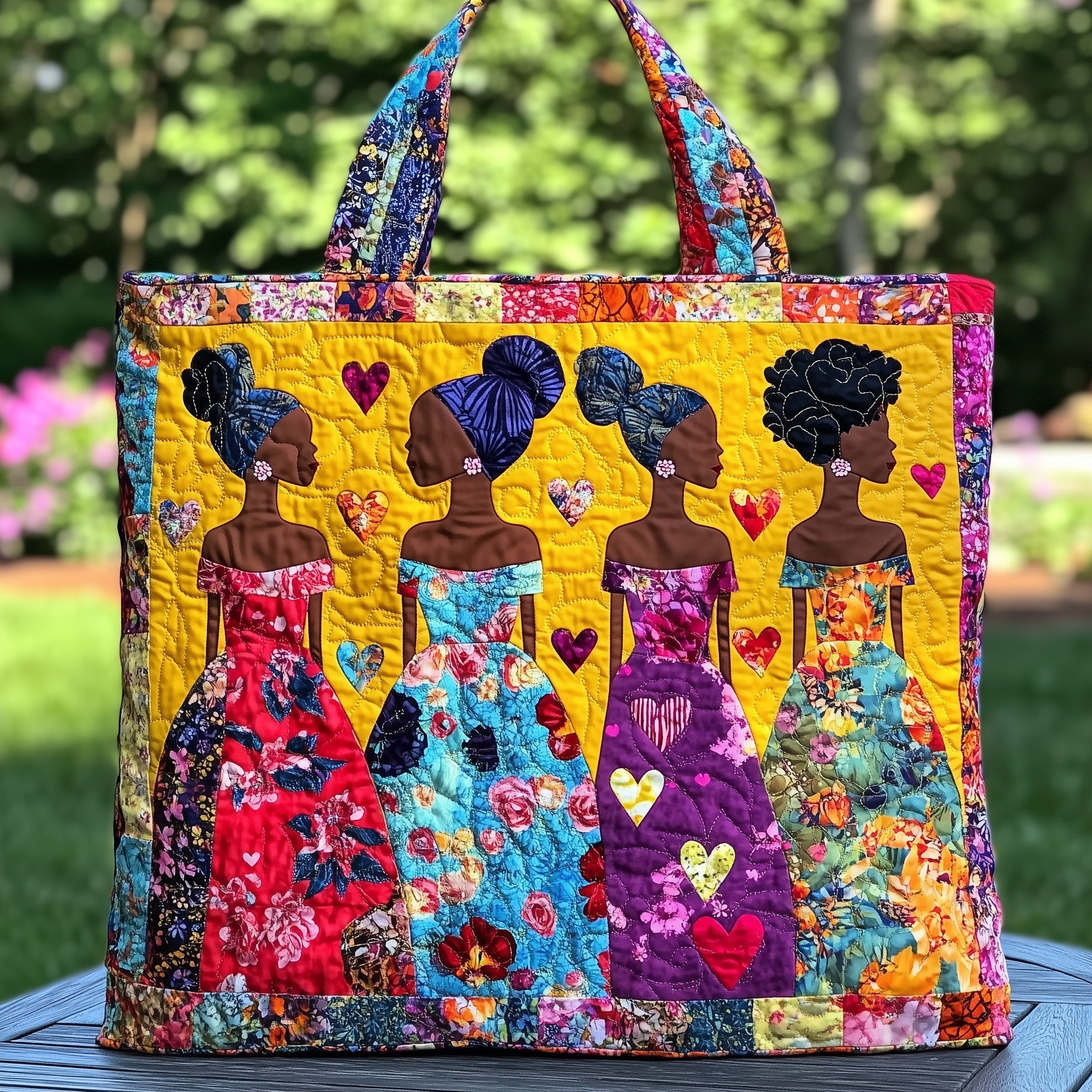 Juneteenth Quilted Tote Bag GFTOTP7916 - Giftroza