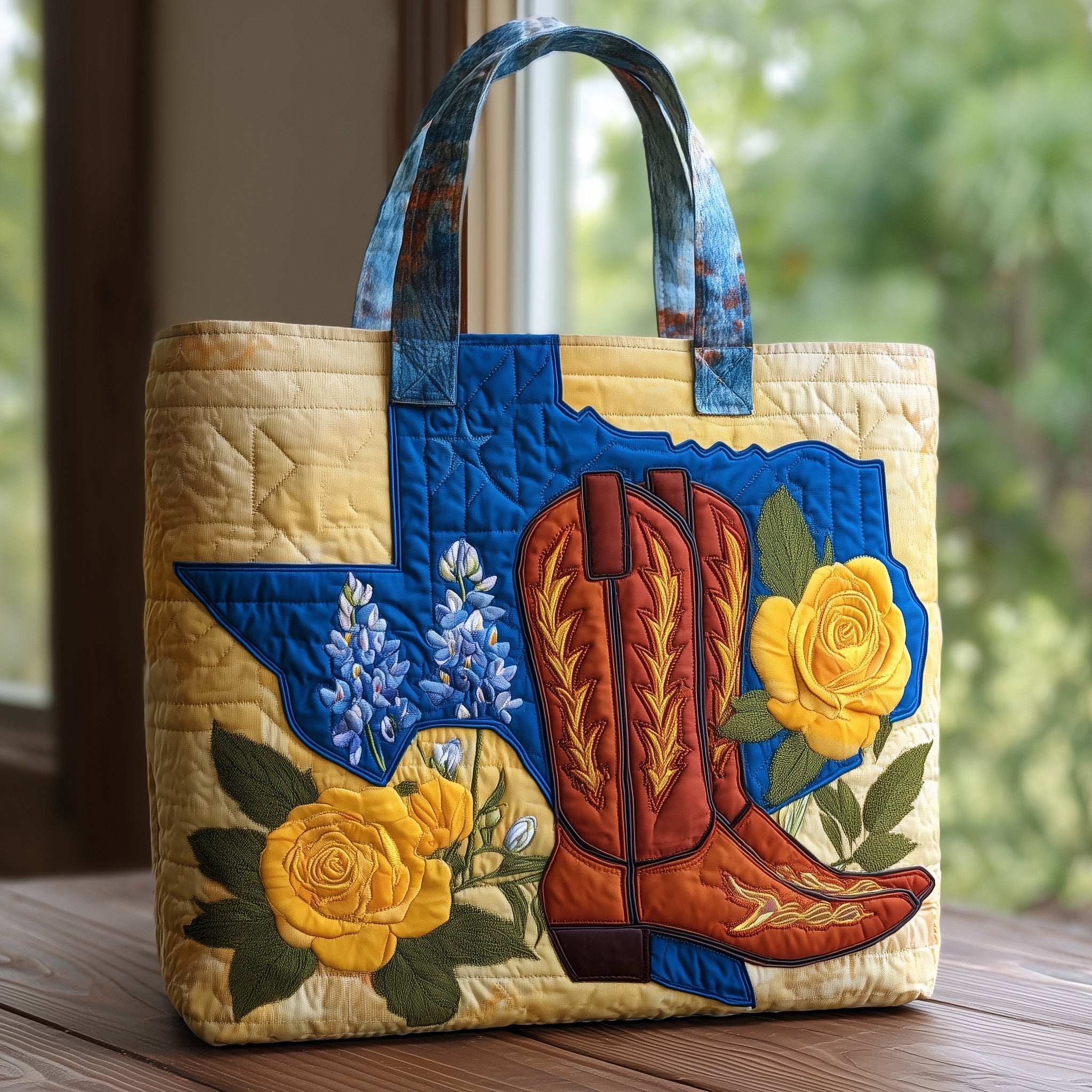 Texas Soul Quilted Tote Bag GFTOTL4107 - Giftroza