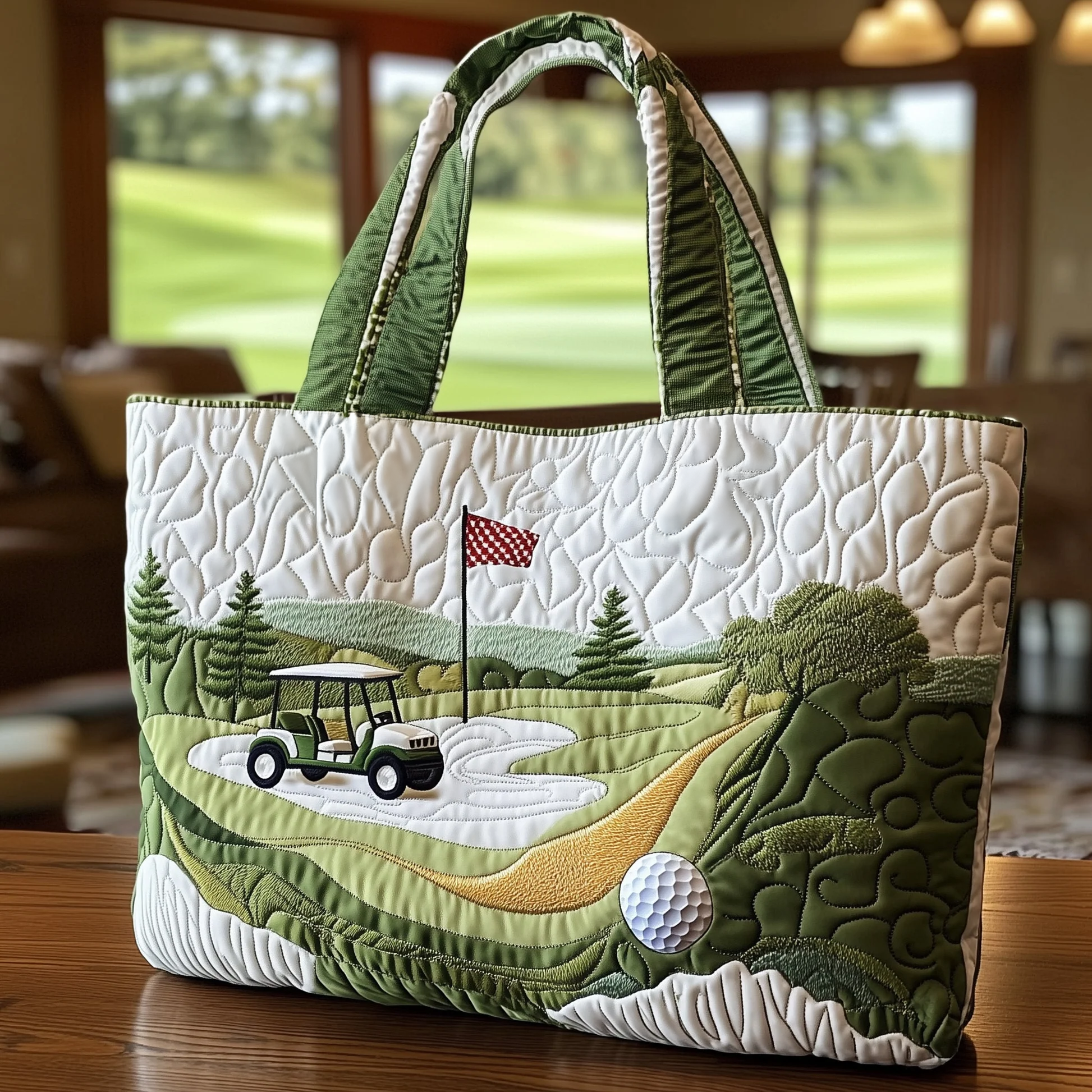 Fairway Dream Quilted Tote Bag GFTOTL3733 - Giftroza