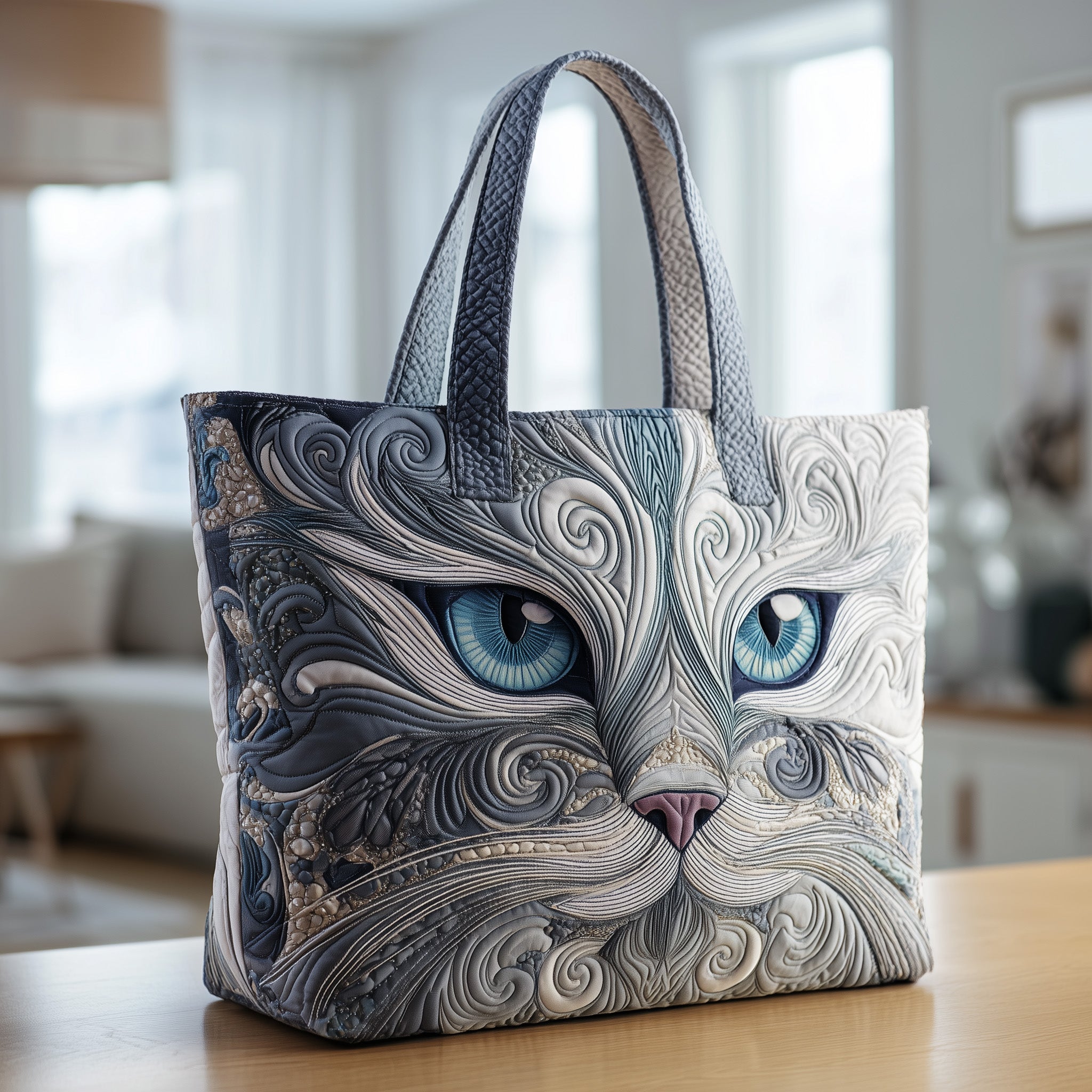 Catitude Quilted Tote Bag GFTOTP9915 - Giftroza