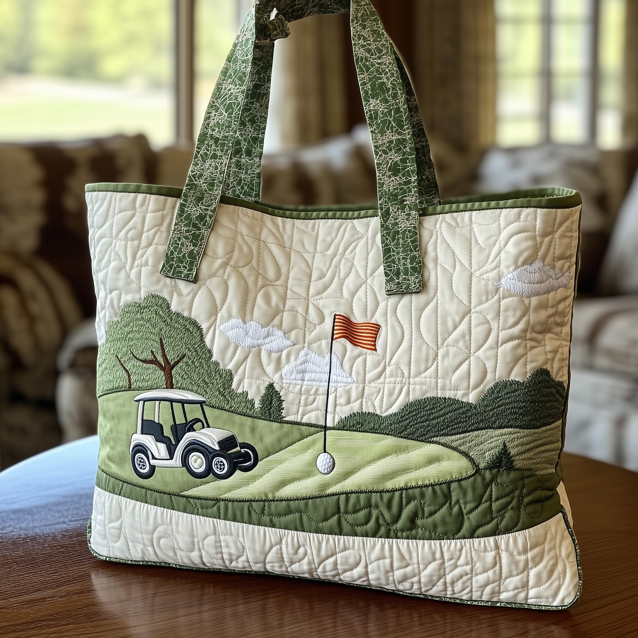Fairway Dream Quilted Tote Bag GFTOTL3732 - Giftroza