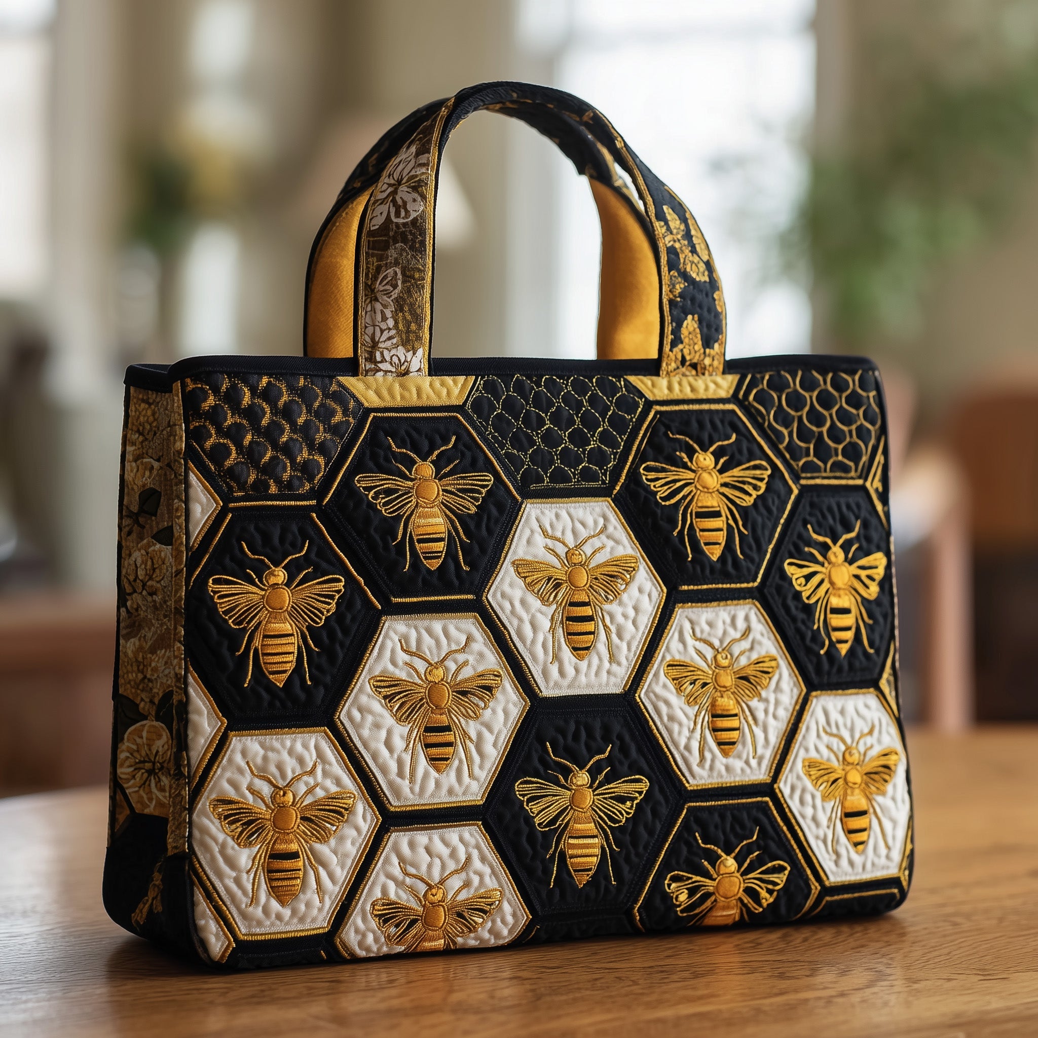 Bee Quilted Tote Bag GFTOMA1772 - Giftroza