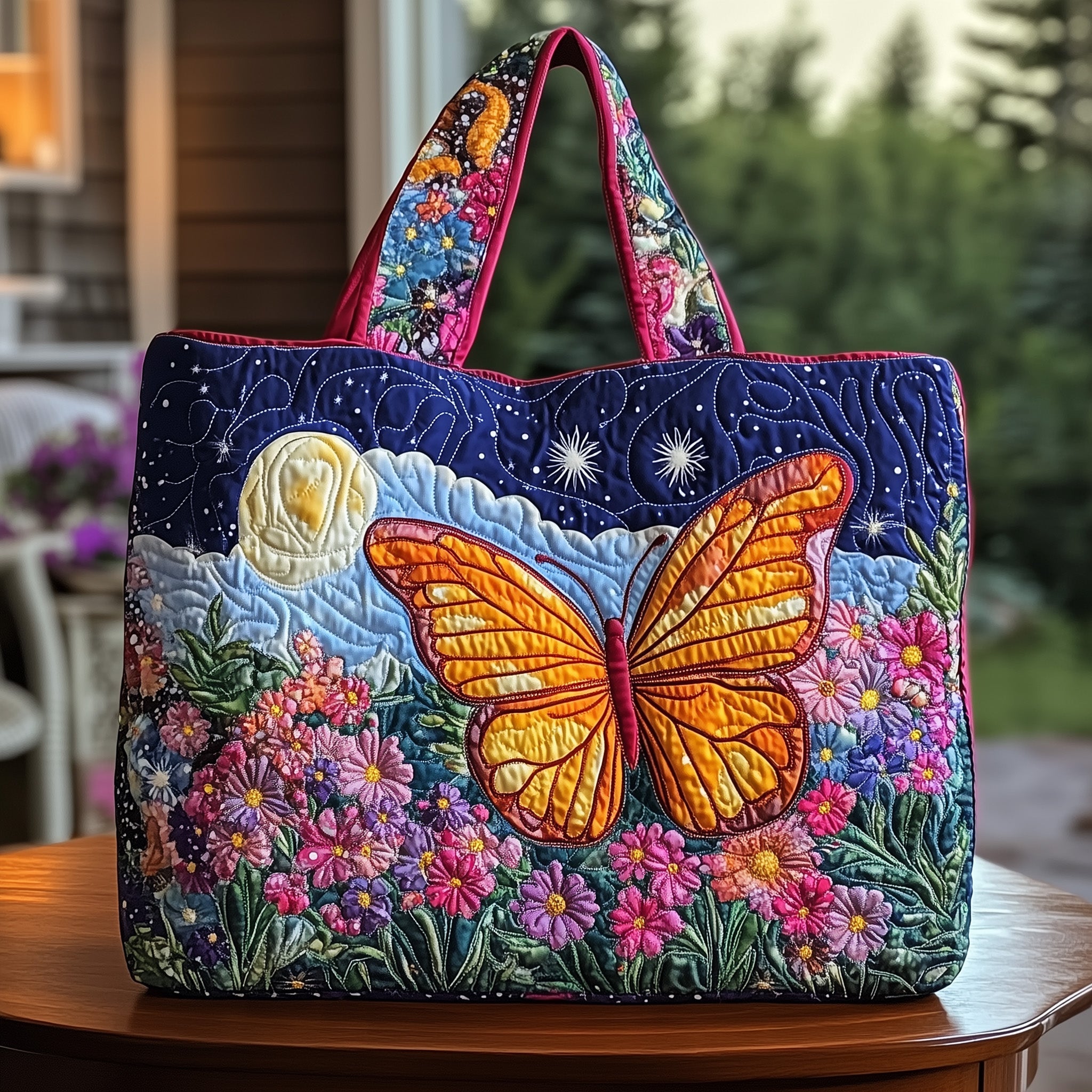 Midnight Charm Quilted Tote Bag GFTONT892 - Giftroza